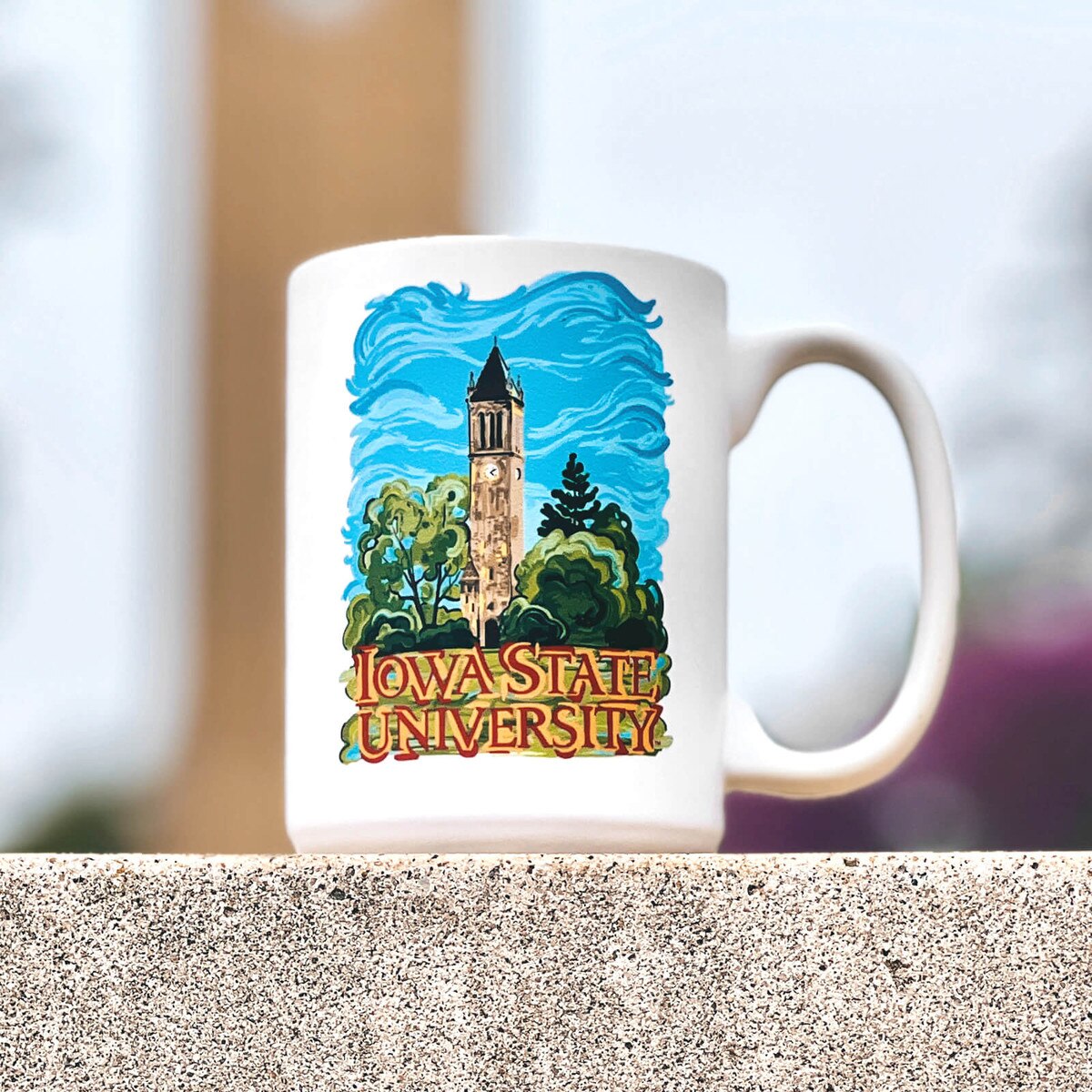 Justin Patten Iowa State Campanile Building Mug (15 oz.)